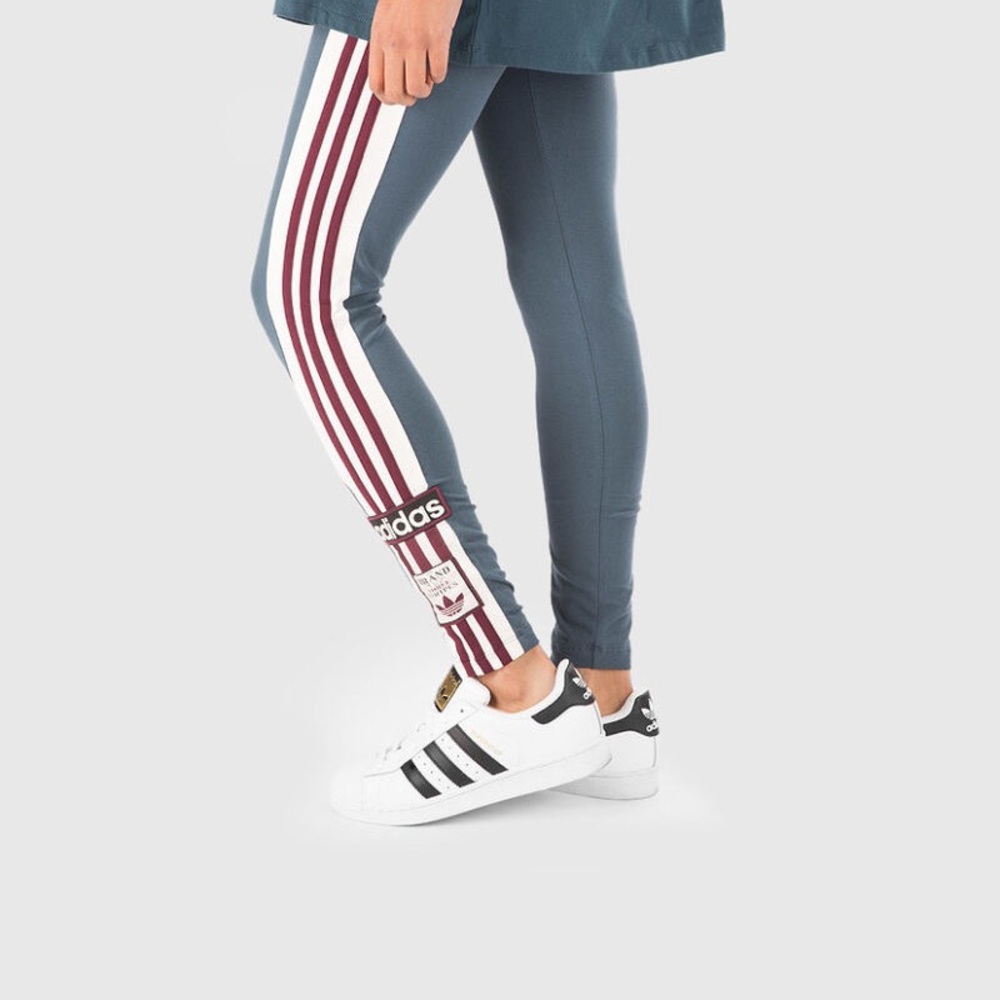 ADIDAS Originals Adibreak 3 stripe retro tights leggings size XS - Picture 7 of 13